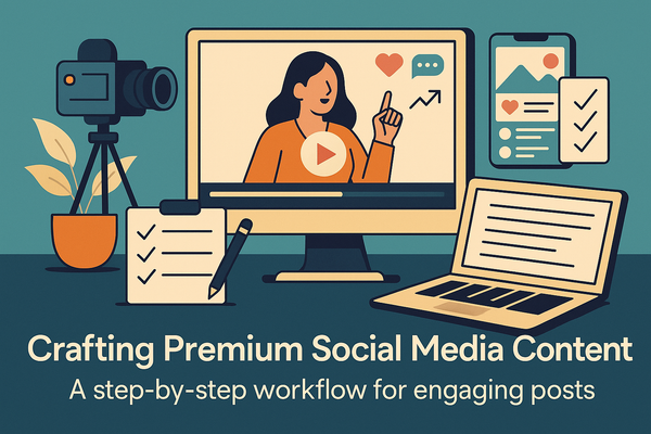 Crafting Premium Social Media Content: A Step-by-Step Workflow for Engaging Posts